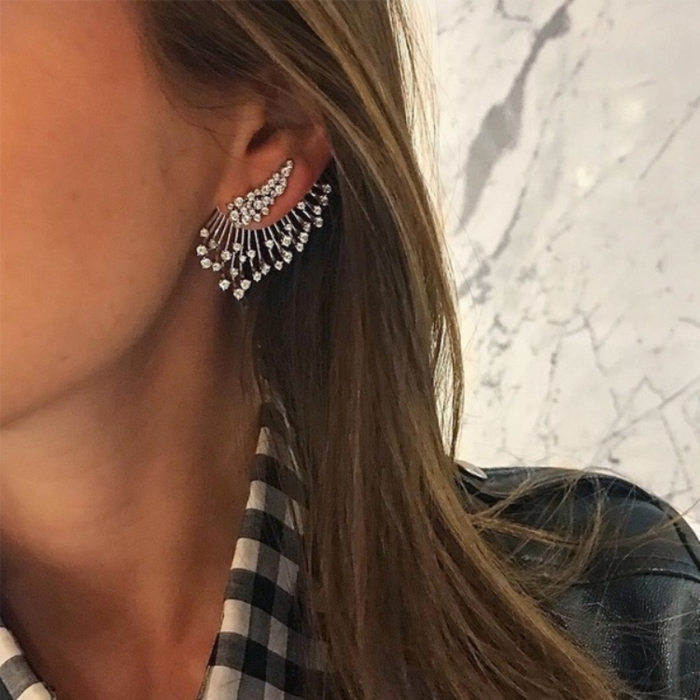 NWOT Earstud Fashion Zircon Earrings Ear clip